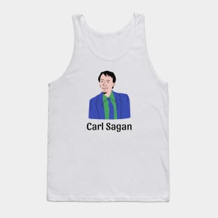 Carl Sagan Portrait Design Tank Top